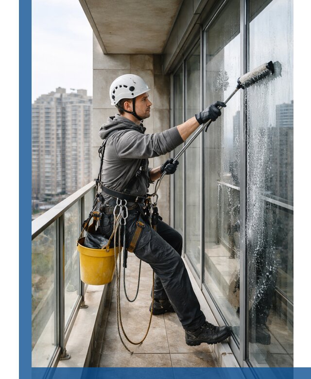 Профессиональная мойка балконного остекления в Арсеньеве