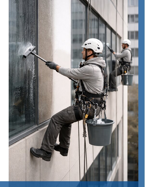 Мойка фасадов зданий в Арсеньеве под ключ от 360 р. | ВЫСОТНИК-Рсн