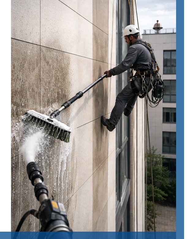 Мойка фасада из керамогранита в Арсеньеве от 308 р. | ВЫСОТНИК-Рсн