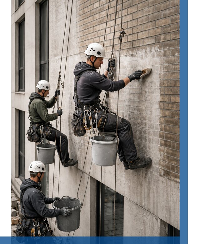 Удаление высолов с фасада в Арсеньеве от 257 р. | ВЫСОТНИК-Рсн