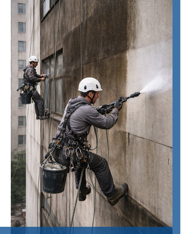 Очистка фасада от копоти в Арсеньеве от 257 р. | ВЫСОТНИК-Рсн