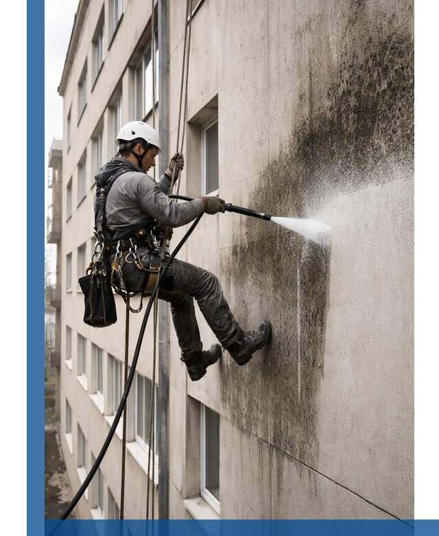 Профессиональная очистка фасадов от плесени в Арсеньеве