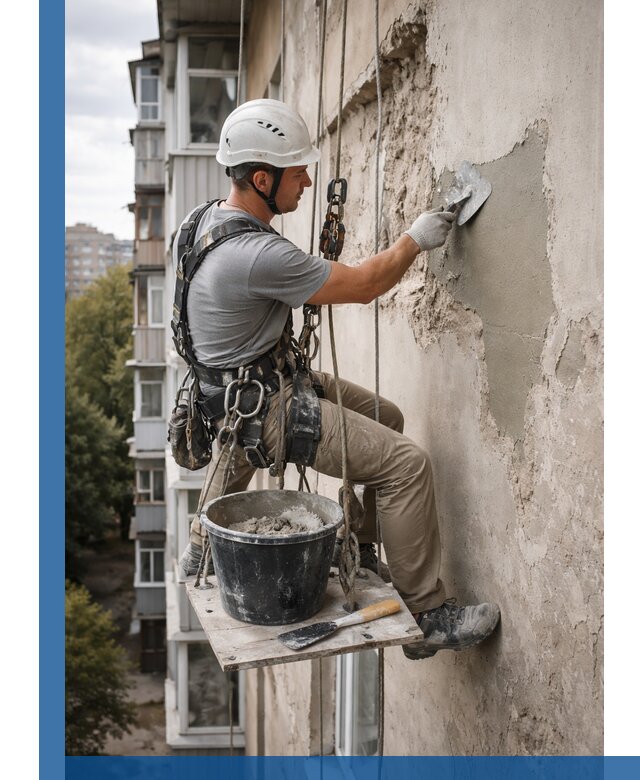 Восстановление фасадной штукатурки в Арсеньеве с гарантией качества