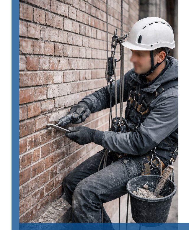 Расшивка кирпичных швов фасадов и стен, ремонт в Арсеньеве