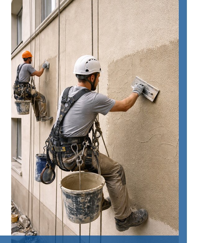 Декоративная штукатурка фасада в Арсеньеве от 1234 р. | ВЫСОТНИК-Рсн