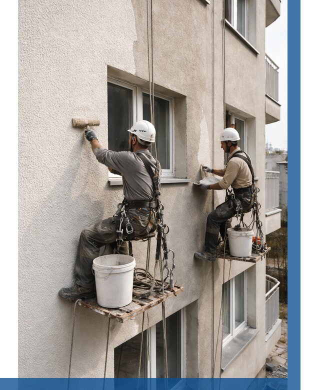 Нанесение короеда на фасад в Арсеньеве от 463 р. | ВЫСОТНИК-Рсн