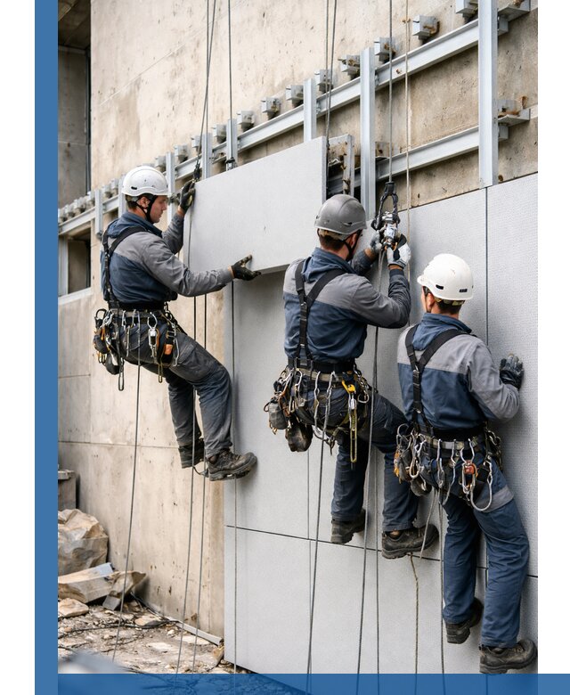 Монтаж вентилируемого фасада в Арсеньеве под ключ с гарантией качества