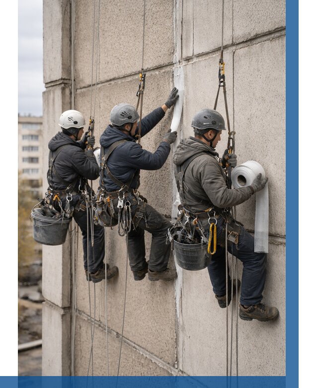 Ремонт межпанельных швов в Арсеньеве от 771 р. | ВЫСОТНИК-Рсн