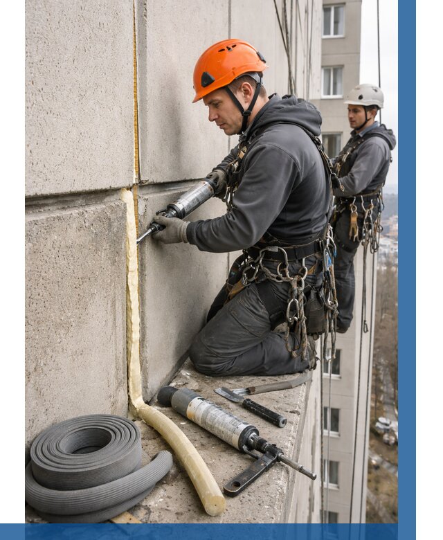 Теплый шов межпанельные швы в Арсеньеве от 720 р. | ВЫСОТНИК-Рсн