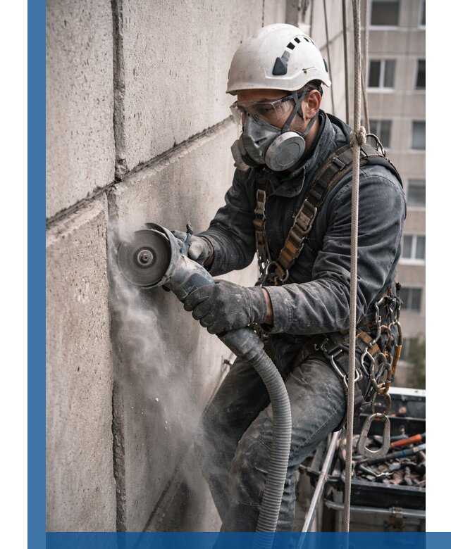 Штробление межпанельных швов в Арсеньеве качественно и быстро