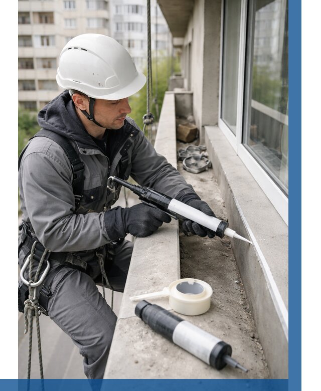 Герметизация швов лоджии в Арсеньеве от 4626 р. | ВЫСОТНИК-Рсн