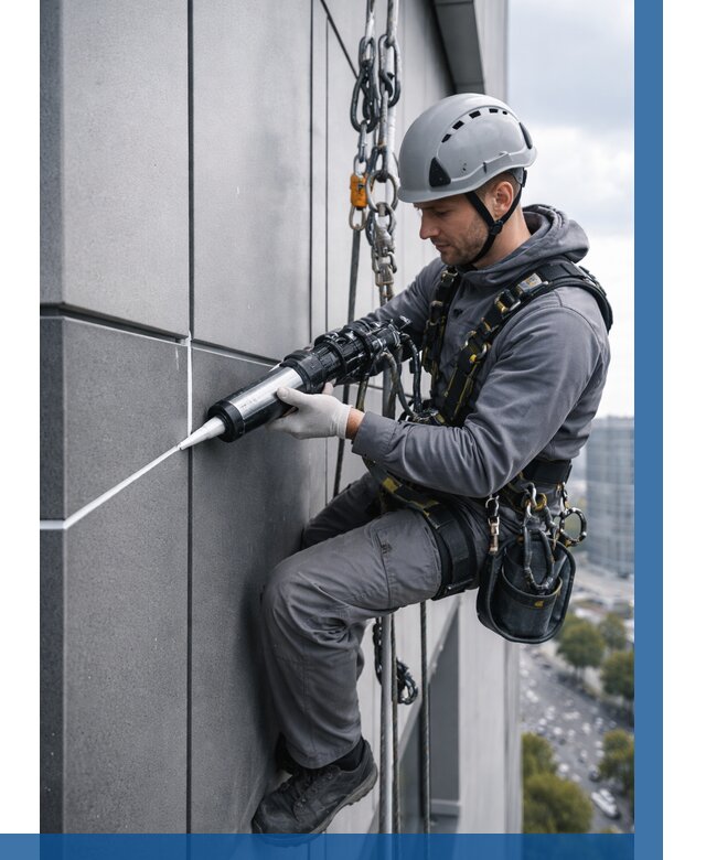 Герметизация стыков фасадных панелей в Арсеньеве от 6682 р.| ВЫСОТНИК-Рсн