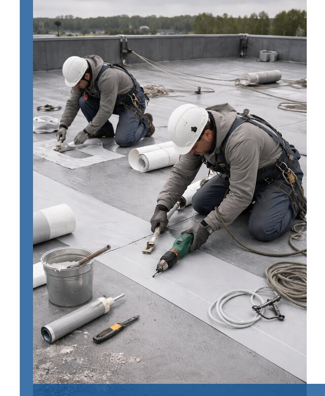 Ремонт мембранной кровли в Арсеньеве качественно и с гарантией