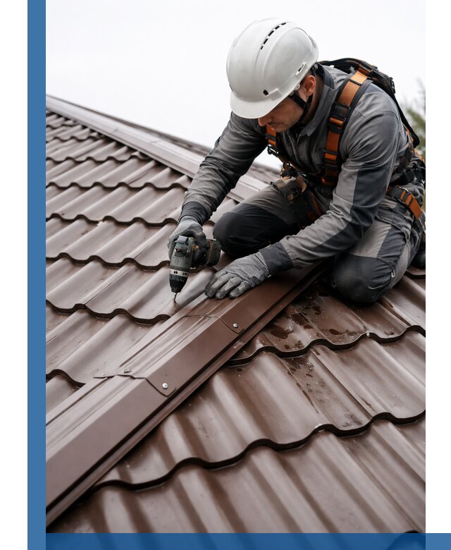 Ремонт металлочерепицы на крыше в Арсеньеве профессионально