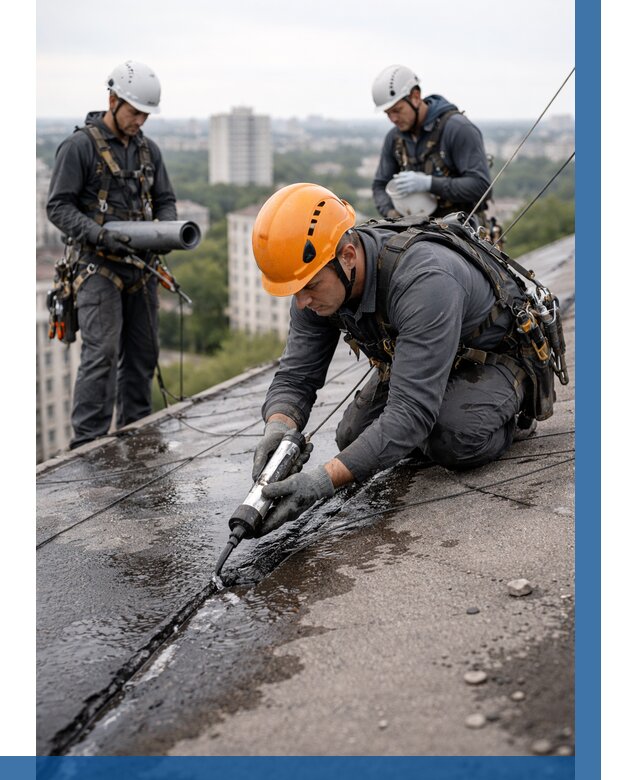 Устранение протечек кровли в Арсеньеве от 12336 р. | ВЫСОТНИК-Рсн