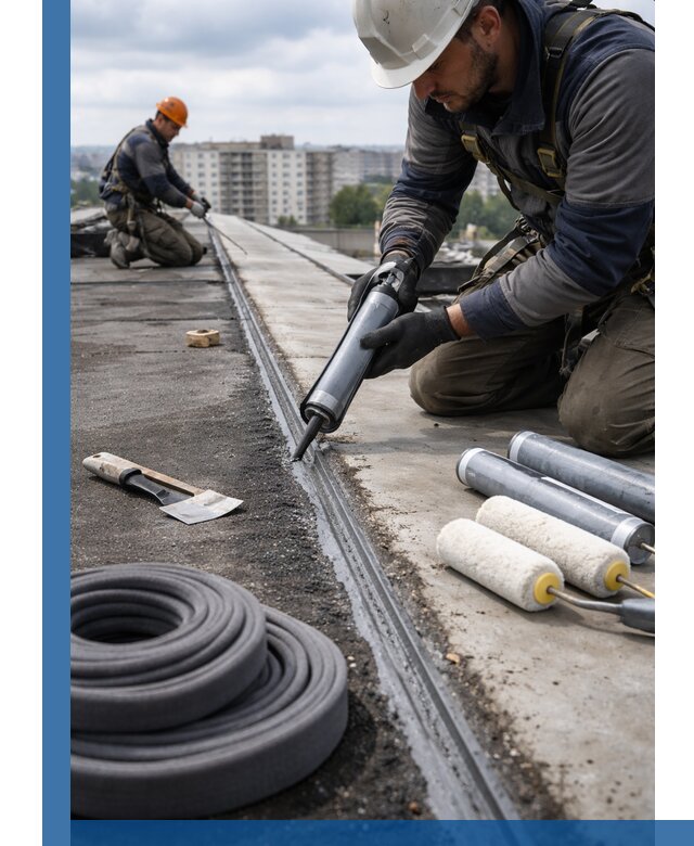 Герметизация швов кровли в Арсеньеве с гарантией герметичности