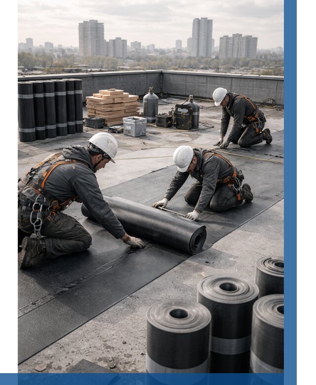 Монтаж мягкой кровли под ключ в Арсеньеве от 463 р. | ВЫСОТНИК-Рсн