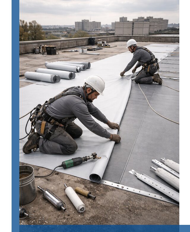 Монтаж мембранной кровли в Арсеньеве для промышленных зданий