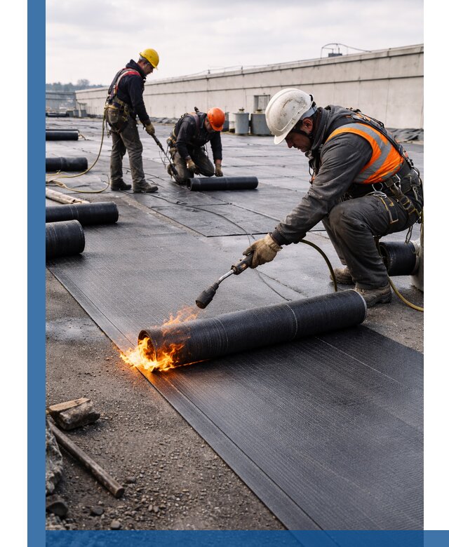 Монтаж наплавляемой кровли в Арсеньеве профессионально