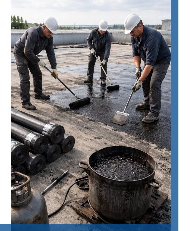 Гидроизоляция кровли мастикой в Арсеньеве от 617 р. | ВЫСОТНИК-Рсн