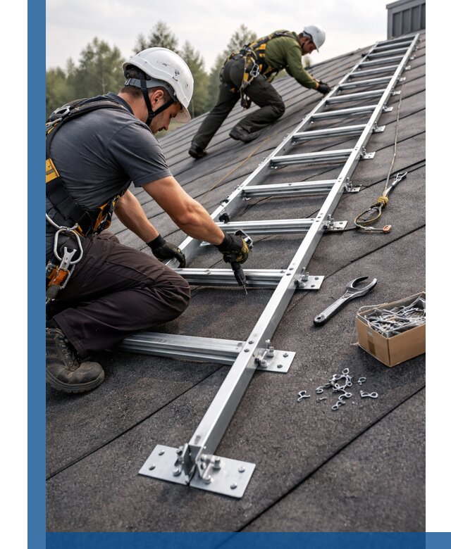 Профессиональный монтаж кровельной лестницы в Арсеньеве под ключ