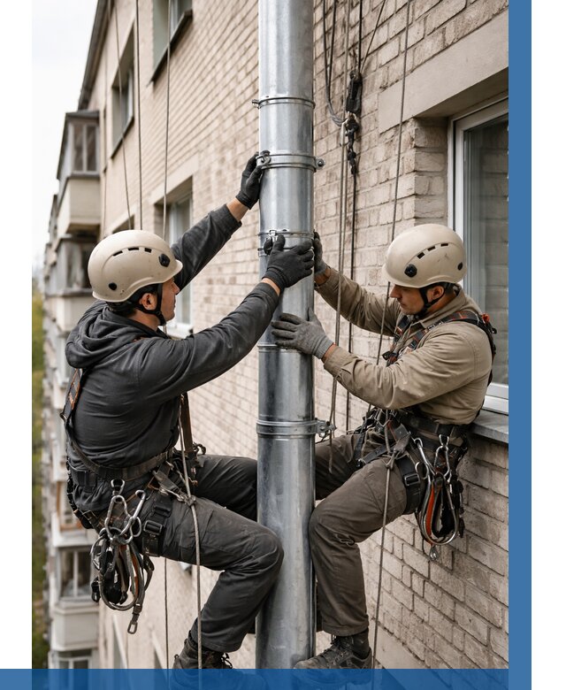 Замена водосточных труб в Арсеньеве от 6682 р. | ВЫСОТНИК-Рсн
