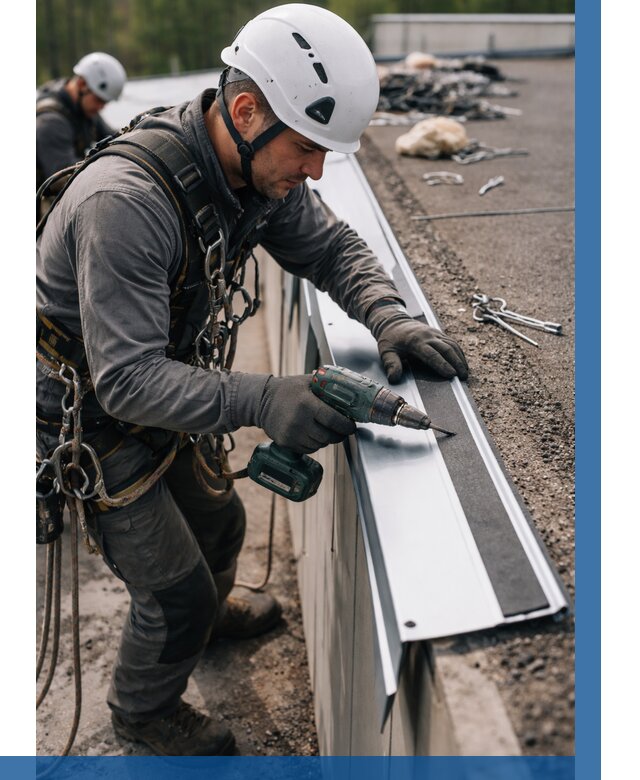 Монтаж капельника на кровле в Арсеньеве от 308 р. | ВЫСОТНИК-Рсн