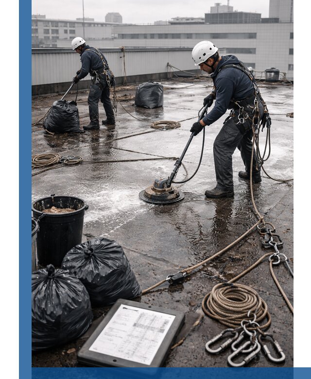 Плановая очистка кровли по графику в Арсеньеве для безопасности