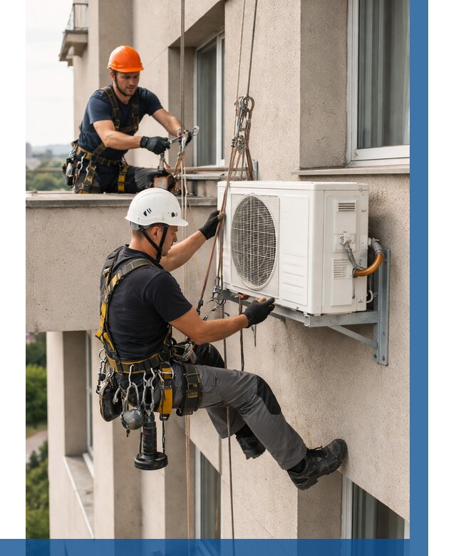 Монтаж внешнего блока кондиционера в Арсеньеве от 6682 р. | ВЫСОТНИК-Рсн