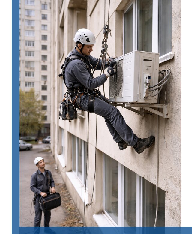 Демонтаж внешнего блока кондиционера в Арсеньеве профессионально