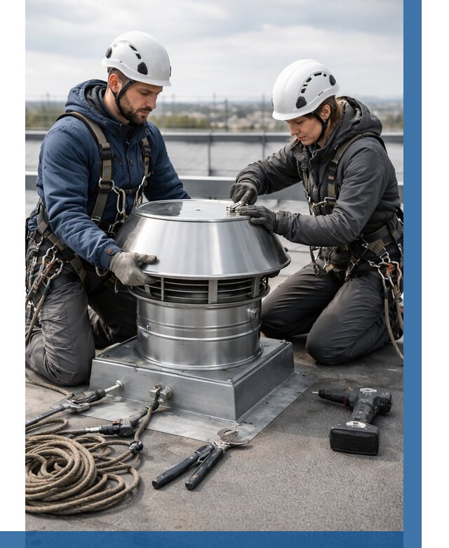 Установка дефлекторов на кровле в Арсеньеве от 4626 р. | ВЫСОТНИК-Рсн