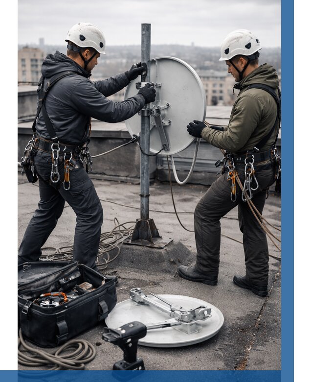 Демонтаж антенн на крыше в Арсеньеве от 4626 р. | ВЫСОТНИК-Рсн