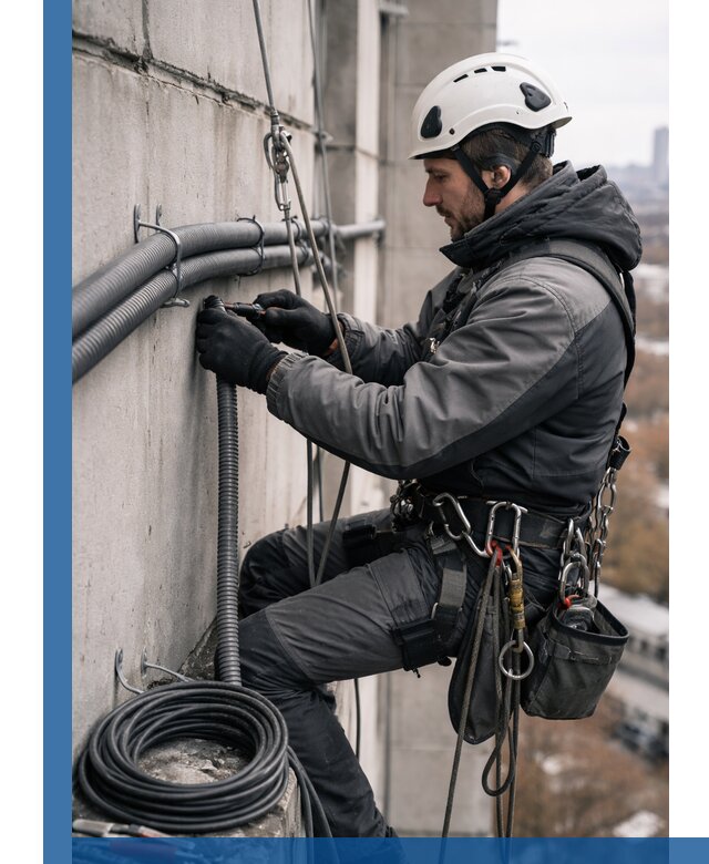 Профессиональный монтаж гофры для кабеля в Арсеньеве с гарантией