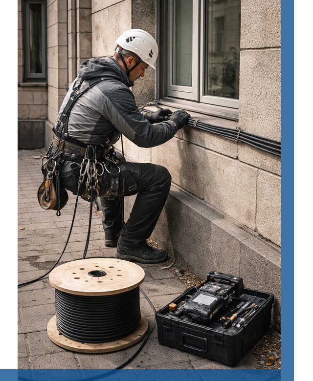 Прокладка оптоволоконного кабеля в Арсеньеве от 822 р. | ВЫСОТНИК-Рсн