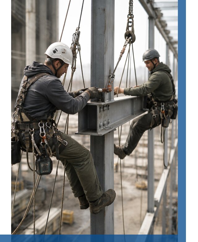 Монтаж металлоконструкций на высоте в Арсеньеве от 3598 р. | ВЫСОТНИК-Рсн