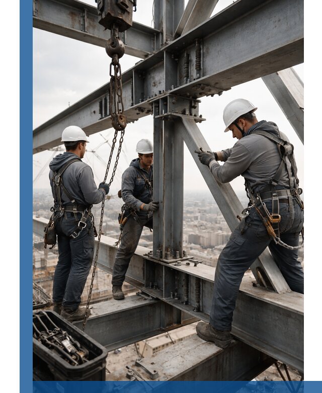 Профессиональный монтаж металлоконструкций на высоте в Арсеньеве