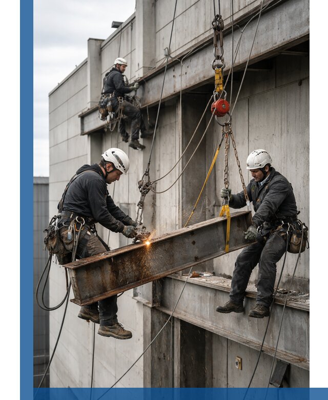 Демонтаж металлоконструкций на высоте в Арсеньеве под ключ