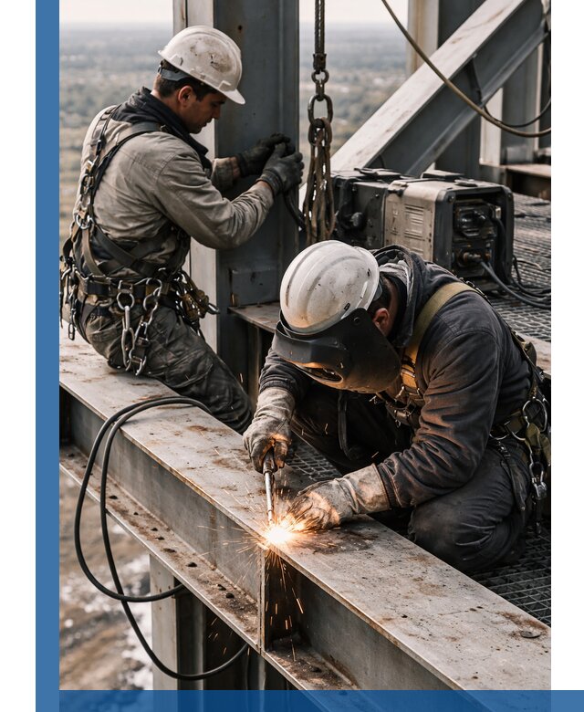 Высотные сварочные работы в Арсеньеве для промышленных объектов