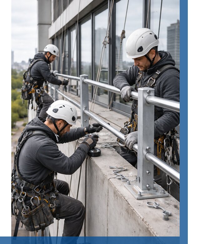 Монтаж ограждений на высоте в Арсеньеве, от 1234 р. | ВЫСОТНИК-Рсн