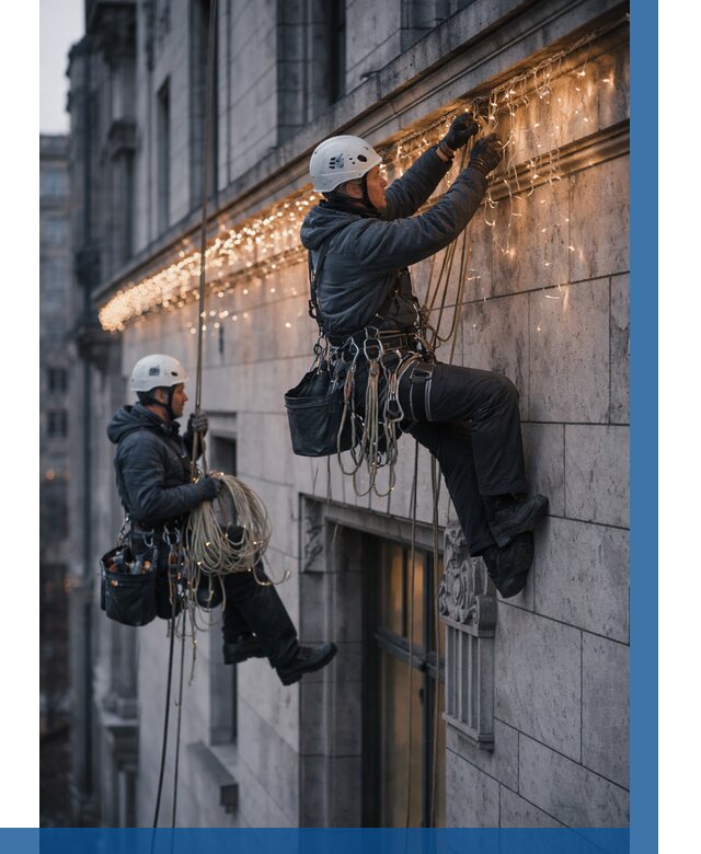 Монтаж новогодней иллюминации в Арсеньеве от 8738 р. | ВЫСОТНИК-Рсн