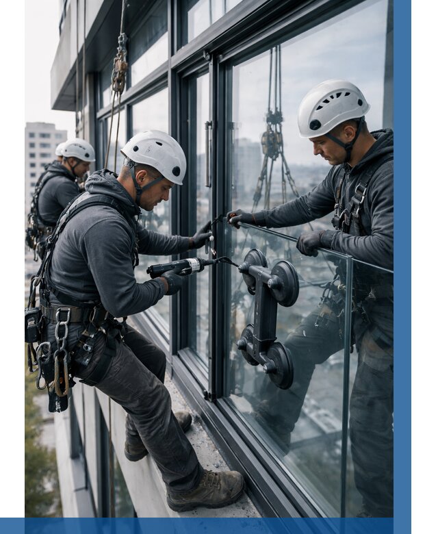 Витражное остекление зданий в Арсеньеве от 3598 р. | ВЫСОТНИК-Рсн