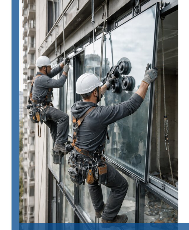 Витражное остекление фасадов и лоджий в Арсеньеве под ключ