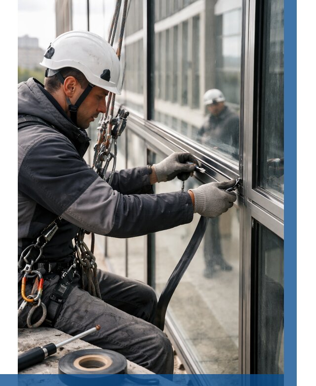 Ремонт витражных конструкций в Арсеньеве от 3598 р. | ВЫСОТНИК-Рсн