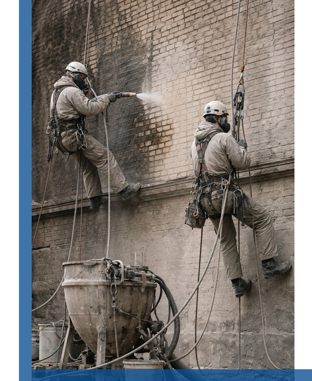 Пескоструйная очистка фасадов в Арсеньеве профессионально