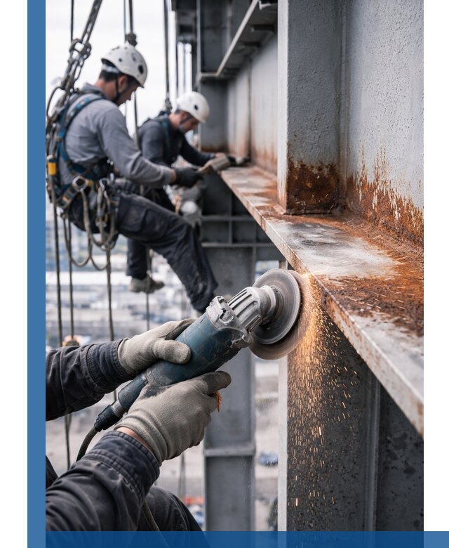 Зачистка металла от ржавчины и подготовка поверхностей в Арсеньеве