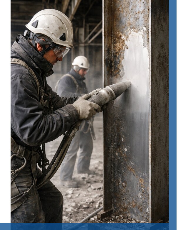 Удаление старой краски с металла в Арсеньеве от 463 р. | ВЫСОТНИК-Рсн