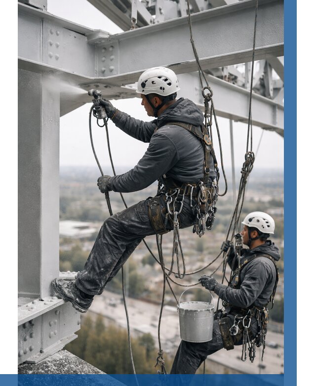 Покраска металлоконструкций на высоте в Арсеньеве 360 р |ВЫСОТНИК-Рсн