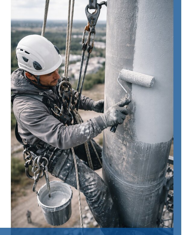 Покраска мачт связи под ключ в Арсеньеве от 874 р. | ВЫСОТНИК-Рсн