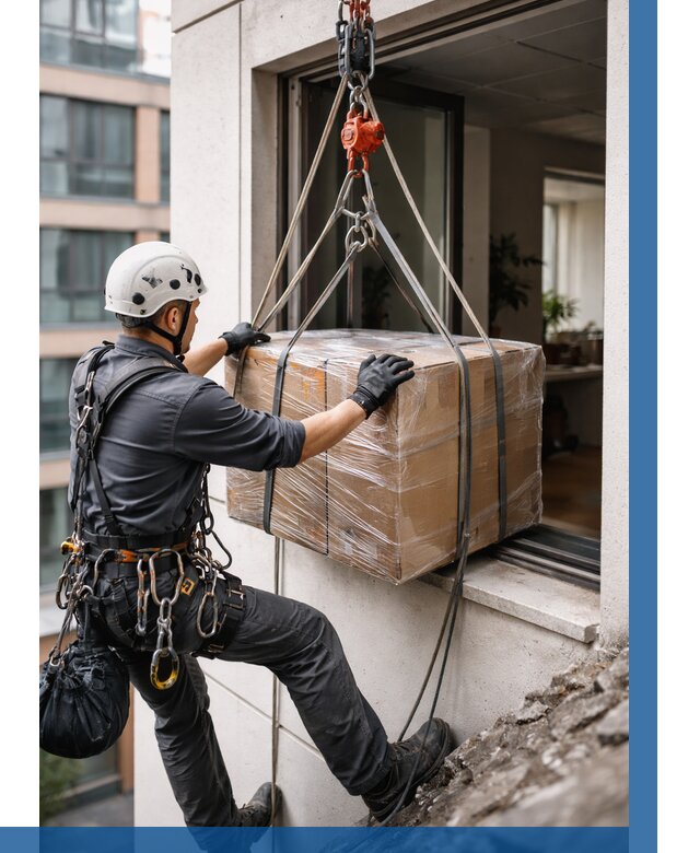 Подъем груза через окно в Арсеньеве от 4626 р. | ВЫСОТНИК-Рсн