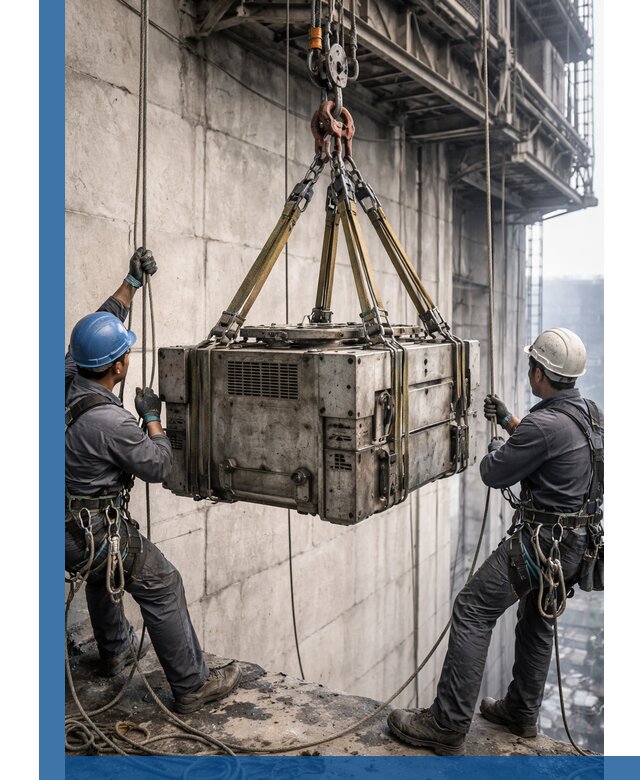 Такелажные работы на высоте, подъем и монтаж грузов в Арсеньеве